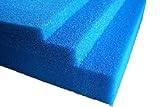 Pondlife Filterschaum blau 50x50x3 cm zur optimalen Verwendung als Filtermedium in Teichfiltern PPI...