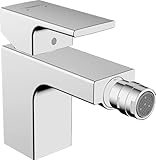 hansgrohe Einhebel-Bidetmischer Vernis Shape, Bidetarmatur mit Zugstange, wassersparend, Chrom