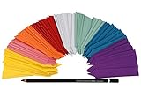 GREEN24 Profi Stecketiketten Set mit 160 Etiketten in 8 Farben mit Fettstift zum Beschriften für...