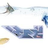 Generisch Fischtunnel für Aquarien – PP 4,92 × 0,98 × 1,57 Zoll Aquarium-Beobachtungstunnel |...