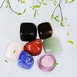 Haofy Natürliches Kristall-Heilstein-Set für Chakren-Energie, Yoga-Chakra-Stein für Heilung und...