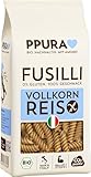 PPURA Bio Fusilli aus Vollkornreis - Glutenfrei | 400g Pasta | 100% Natürlich, Ohne Farb- &...