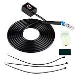 EBTOOLS ABS Ganganzeige 6-Gang Digital Wählhebel Sensoren Motorrad Display Tachometer (Rot)