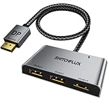 SWITCHFLUX DisplayPort auf Dual DisplayPort mit HDMI-Adapter, 4K @ 60Hz, erweitertes Display, 1 in 3...