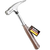 PICARD Latthammer 298 - mit magnetischem Nagelhalter + gerauhter Bahn - 600g | traditioneller Griff...