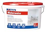 baufan Malerweiss 5l | innenfarbe | leicht zu verarbeiten | Lösungsmittelfrei | emissionsarm |...