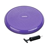 Relaxdays Balance Kissen, max. Gewicht 140 kg, Balance Pad mit Luftpumpe, Ballsitzkissen m. Noppen,...