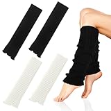 ZOCONE 2 Paar Gestrickte Stulpen für Damen und Mädchen - Beinstulpen für Stiefel, Winter,...