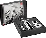 ZWILLING Sommelier Set 4-tlg, Folienschneider, Korkenzieher, Weinausgießer, Tropfring, rostfreier...