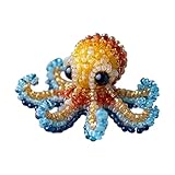 Perle Stickerei Kit - 5.12x3.15x3.54 Zoll Anfängerfreundlicher Meereskreaturen Perlenhandwerk für...