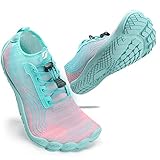 ZHR Barfußschuhe Damen Wasserschuhe Badeschuhe Schwimmschuhe Schnell Trocknend Atmungsaktiv Licht...