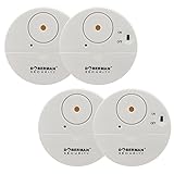 WOWSEA Ultra-Dünner Fensteralarm Glasbruchalarm Mini-Alarmanlage Aufkleber Alarmanlage mit...