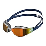 Speedo Unisex Kinder Fastskin Hyper Elite Mirror Junior Schwimmbrille, Blau, Einheitsgröße