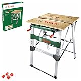 Bosch Home and Garden Arbeitstisch PWB 600 (4x Spannbacken, Tragekapazität max.: 200 kg, Karton),...