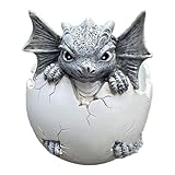 Feizikaw Selbstbewässerungstöpfe Ländlichen Dinosaurier Blumentopf Ornamente Garten Balkon...