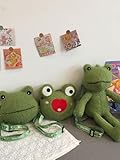 Dermalyx Süße Frosch Umhängetasche, Plüsch Taschen Für Teenager Mädchen, Abnehmbarer Frosch...