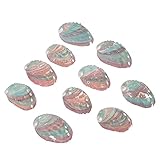 10 Stück Abalone-Muschelperlen, Muschel-Cabochons, Edelsteinperlen, Schmuckherstellung, Charms,...