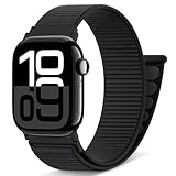 AMSKY Nylon Sport Loop Band Kompatibel mit Apple Watch Armband 40mm 42mm 46mm 44mm 45mm 41mm 38mm...
