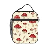 Isoliertasche Sahnesauce mit roten Champignons Dauerhaft Picknicktasche Auslaufsicher Lunchbox...