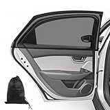 2 Stück Sonnenschutz Auto Baby mit UV Schutz Hochelastisches Sonnenblende Auto Kinder Seitenscheibe...