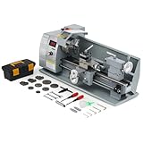 CREWORKS Metalldrehmaschine 750W Drehmaschine 8x16 Zoll Tischdrehmaschine 210x400MM Drehbank Metall...