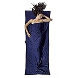Hüttenschlafsack, Polyester Ultraleicht Schlafsack Inlett für Backpacking, Inkl. Kissenfach,...