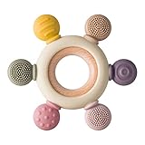 Arudyo Beißring aus Silikon BPA-frei Spielzeug Baby Ruder Greifling Zahnen Nursing Zubehör mit...