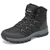 DANNTO Herren Warme Gefütterte Winterschuhe Winterstiefel Wanderschuhe Trekkingschuhe Draussen...