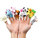 20 Stück Fingerpuppen Finger Plüschtier Set Kleine Tier Fingerpuppen Plüsch Tier Handpuppen Set...