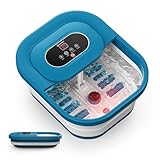 COMFIER Fußsprudelbad mit Massage und Heizfunktion | Faltbares Fußmassagegerät |Vibration &...