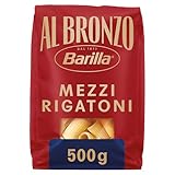 Barilla Pasta Al Bronzo Mezzi Rigatoni 500g I Nudeln aus Bronze-Formen, Saucenhaftung auf die...