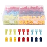 VILLFUL 200 Stück Teiliges T tap Kabelverbinder mit Isolierten Schnellanschlüssen Kupfer...