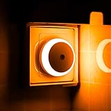 myCozyLite LED Bernstein Nachtlicht, Nachtlicht LED Sensor, Steckdose, Energieeffizient,...