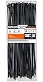 Oksdown Kabelbinder Schwarz 300mm × 3,6mm Nylon 100 Stück UV Beständig Kunststoff Schwarze...