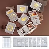 Silikonformen Gießformen Geschenkbox, 9 Stück Geldgeschenk Silikonform, DIY Gipsformen Mit Rillen,...