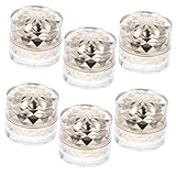 DONFAMDS 6 Stück Acryl Kosmetik Döschen mit Deckel Kleine Reisebehälter für Cremes Langlebige...