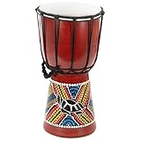 30cm Indonesische Kinderdjembe „Schildkröte' Djembe Trommel Bongo Dotpaint bunt bemalt Handarbeit