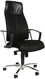 Topstar SU39A BG0 Bürostuhl High Sit up schwarz mit Armlehnen, 123 x 58 x 46