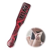 HANDGEFERTIGTE KLATSCHE 32cm - 100% echtes Büffelleder/Erotische Paddle und Peitschen für Sex und...