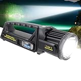 LETOUR LED Handscheinwerfer, Taschenlampe 450000LM Ultra-Long Standby Hochleistungs Campinglaterne 9...
