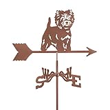 Wetterfahne mit kreativem Ornament, Wetterfahne, Windrichtungsanzeige, Gartenwindfahne,...