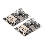 HOMSFOU 2 Stück Dc Dc Converter USB Spannungsregler Boost Converter Schnellladegerät Kompatibel...
