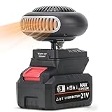 Gobesty Tragbar Auto-Heizlüfter Batteriebetriebene Raumheizung,Heizung Auto mit...