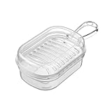 ARFUKA Ingwerreibe Knoblauchreibe Küchenreibe Handreibe Universalreibe Kunststoff mit Behälter...