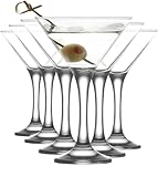 LAV Luxus Martini Gläser 6er Set 175 ml Martinigläser 100% BLEI FREI Spülmaschinenfest...