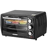 Steinborg® Mini Backofen 13 Liter Krümelblech Ober- und Unterhitze 1.200 Watt Miniofen mit Timer...
