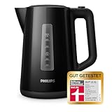 Philips Wasserkocher – 1.7 L Fassungsvermögen mit Kontrollanzeige, Pirouettenbasis, schwarz...
