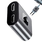 Generisch HDTV Splitter,2 Eingänge 1 Ausgang Adapter und Verbinder,Plug and Play Display Port...
