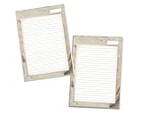 2x Briefpapier A4 graue Federn mit goldener Eleganz – Edles Briefpapier-Set für Erwachsene – 2...