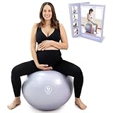 BABYGO® Gymnastikball Schwangerschaft Sitzball Büro Schwanger Yoga Pezziball | inklusive...